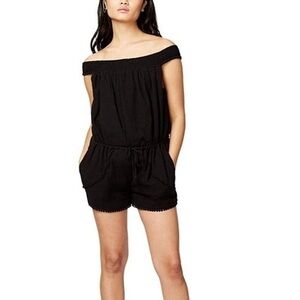 Rachel Roy Womens Cotton Romper Jumpsuit